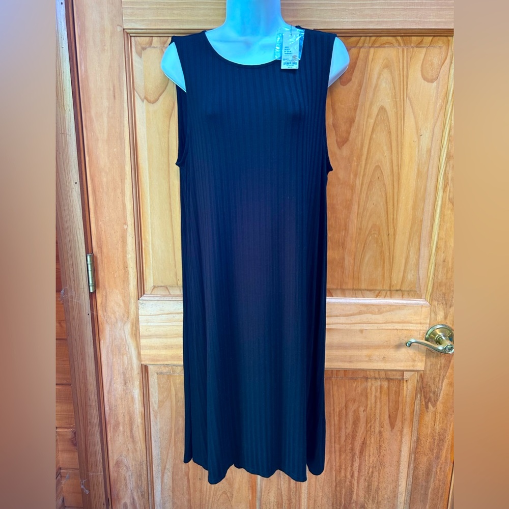 NWT Ribbed A-line sleeveless dress